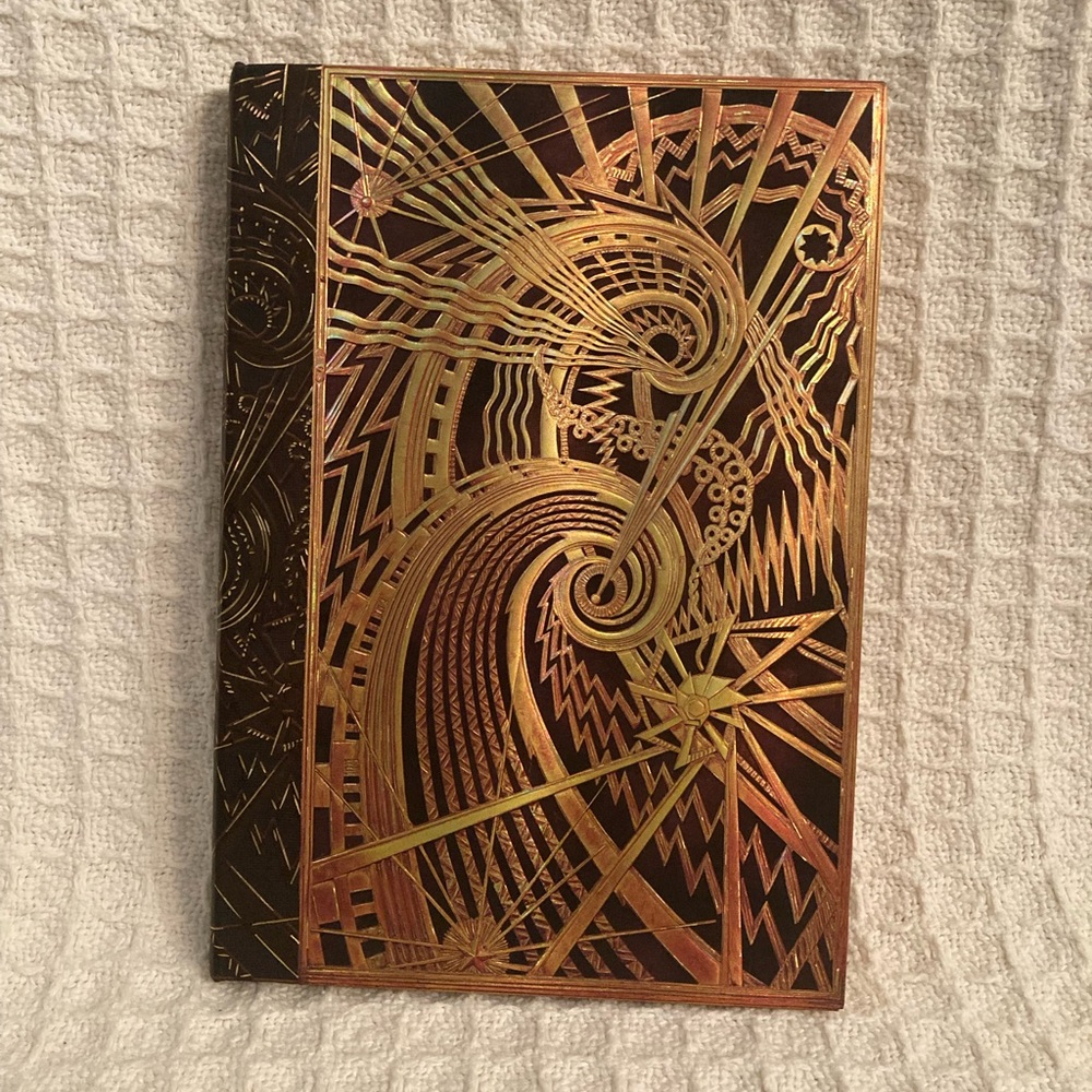 PaperBlanks N.Y. Deco The Chanin Spiral Midi Format 144 Pages Address/Memo Book